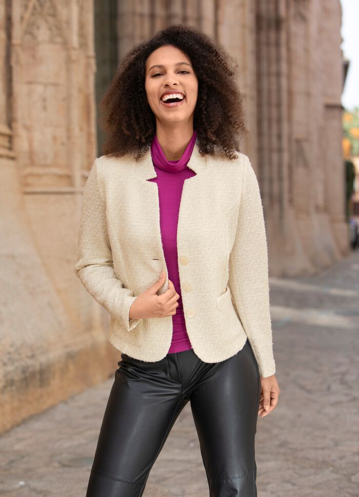 Blusjacka med axelvaddar 