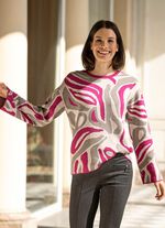 Tr&ouml;ja i jacquardm&ouml;nster 