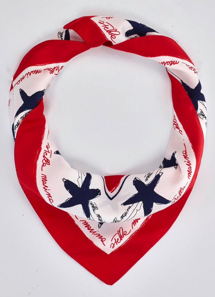 Nicki handduk med bl&aring; sj&ouml;stj&auml;rna 