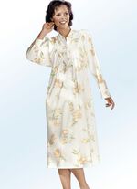 Nattlinne med ok och rynkor framtill CHAMPAGNEF&Auml;RGAD