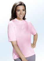 Stickat twinset med fin glans, 