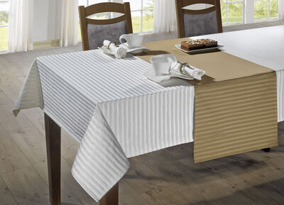 Fin bords- och rumsdekoration med glänsande randig design 