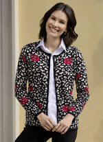 Cardigan i jacquarddesign 