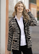 Cardigan i jacquarddesign 