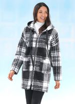 Jacka med rutigt m&ouml;nster 