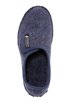 Tofflor i ullfilt med anatomiskt formad fotbädd MARINE