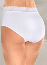 Fyrapack trosor med elastiskt spetsband i midjan 