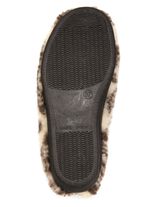 Varma damtofflor med dragkedja ECRUBRUN