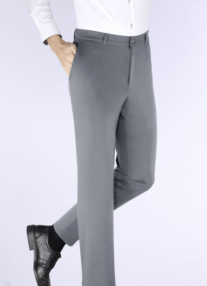 Superstretchbyxor "Klaus Models" i 4 färger GRÅ BLÅ MÄLTARE