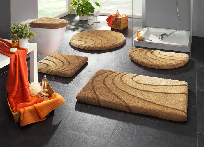 Kleine Wolke badrumsset med halkfri baksida BEIGE