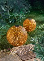 Solskiva av rostf&auml;rgat metall 