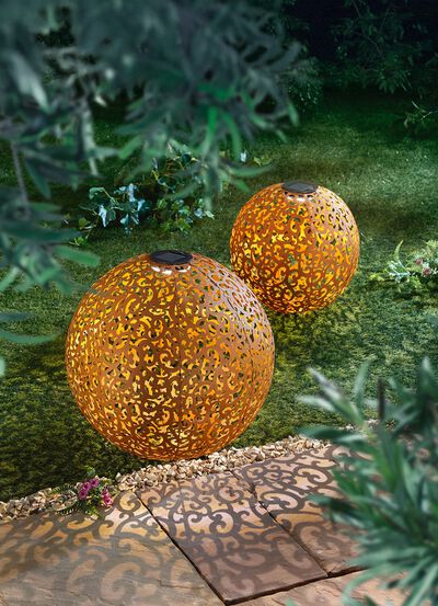 Solskiva av rostf&auml;rgat metall 