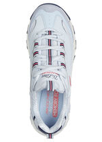 SKECHERS sneakers med snörning och mockakanter, 