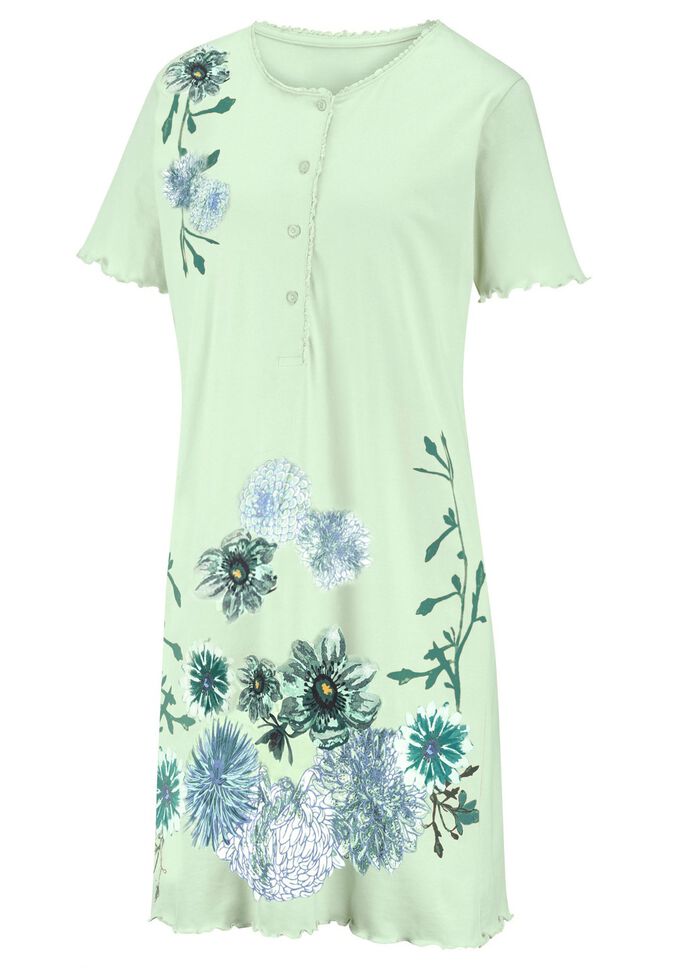 Tv&aring;pack nattlinnen med knappsl&aring; och v&aring;giga f&aring;llar 