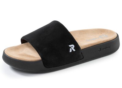 Rieker, l&auml;tta herrsandaler, med vadderad l&auml;dersula 