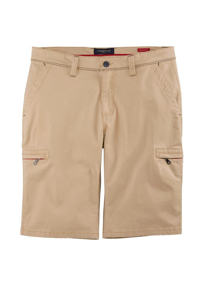 Bermudas med inv&auml;ndiga cargofickor i 3 f&auml;rger BEIGE