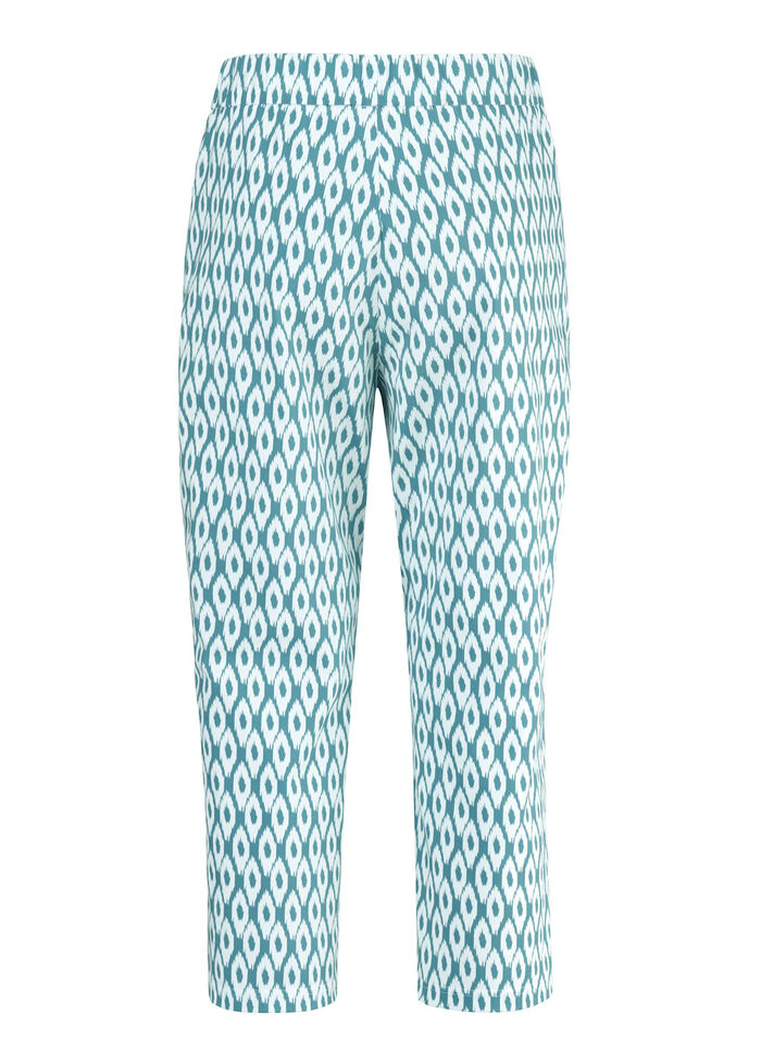 Capri byxor i en bekväm pull-on stil 