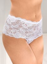 Trepack stringbyxor i elastisk spets 