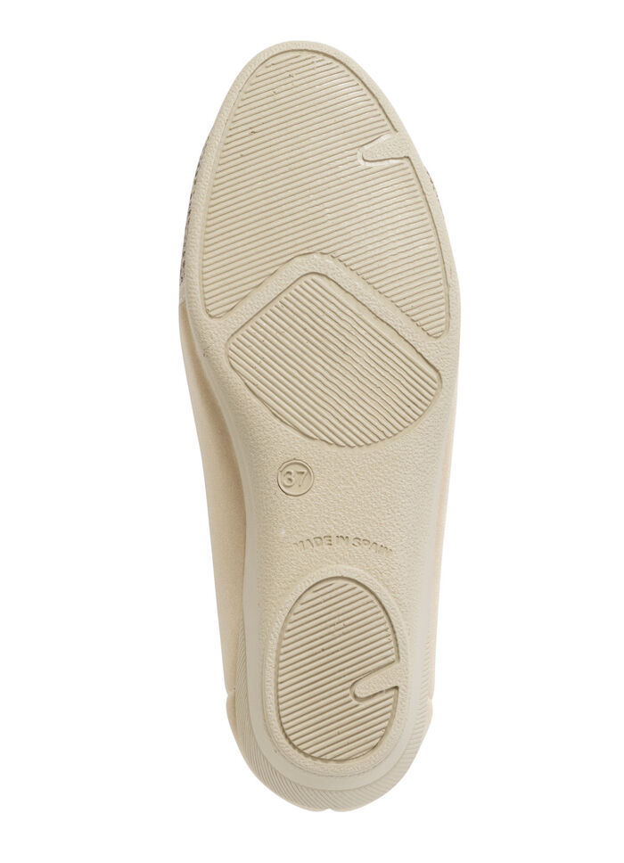 Skor av elastiskt textilmaterial BEIGE-BRAUN