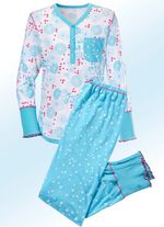 Pyjamas med muddar och knappsl&aring; 