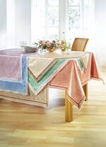 Oljeduksdukar med virkad kant 