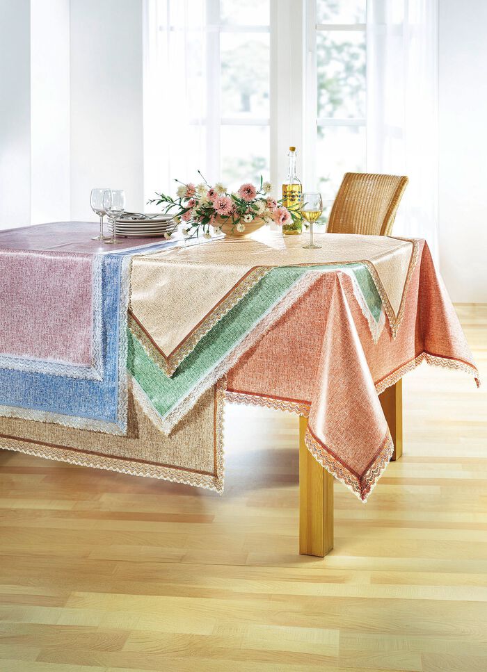 Oljeduksdukar med virkad kant 