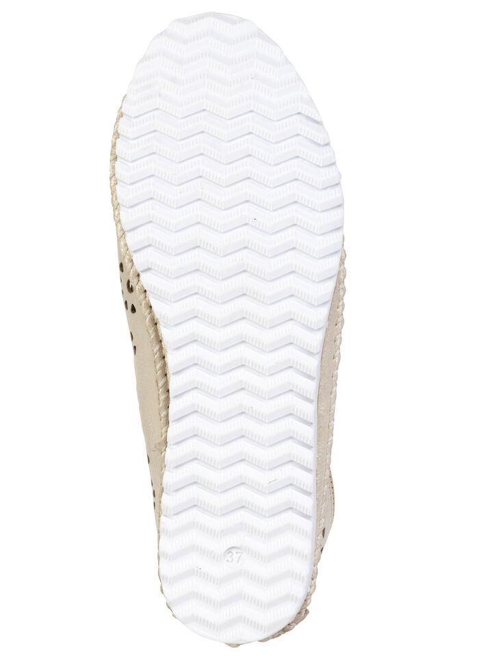 Andrea Conti, somriga damskor med snörning, vidd G, med uttagbar fotbädd MATTGOLD