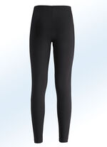 Leggings i en intressant blandning av material SVART