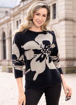 Jacquardtr&ouml;ja med eleganta glitterdetaljer 