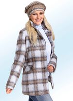 Jacka med ett fantastiskt rutigt m&ouml;nster 