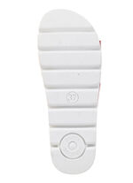 ELENA EDEN, somriga damsliplockar, tillverkade av läder RÖD