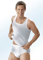 Pfeilring fyrpack finribbade kalsonger, vit 