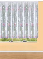 Blommig persienn med universalskena 