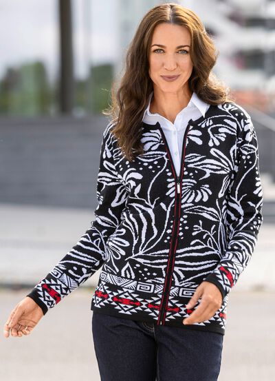 cardigan i jacquarddesign 