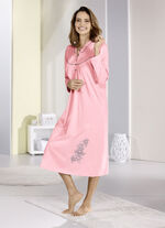 Vadlång nattlinne med långa ärmar LAX