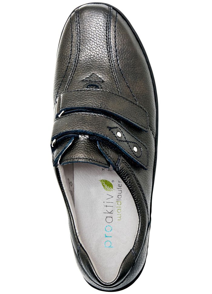 Waldl&auml;ufer kardborresko med handsydd sula ANTIK SILVER