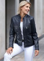 Kort skinnjacka fr&aring;n "Caminari" 