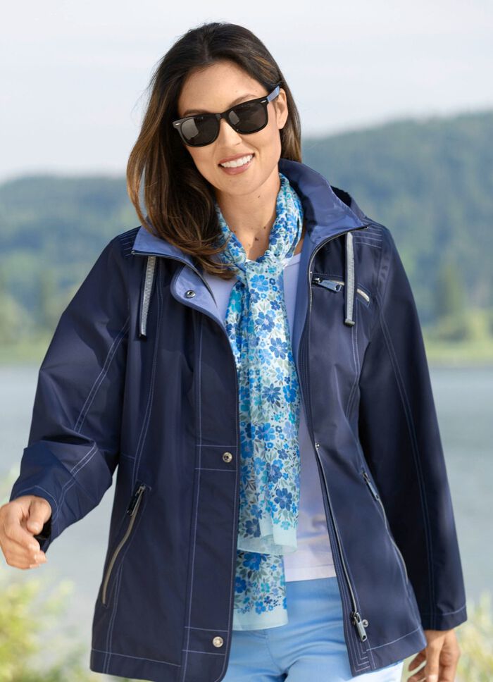 Halsduk med fantasiblomm&ouml;nster 