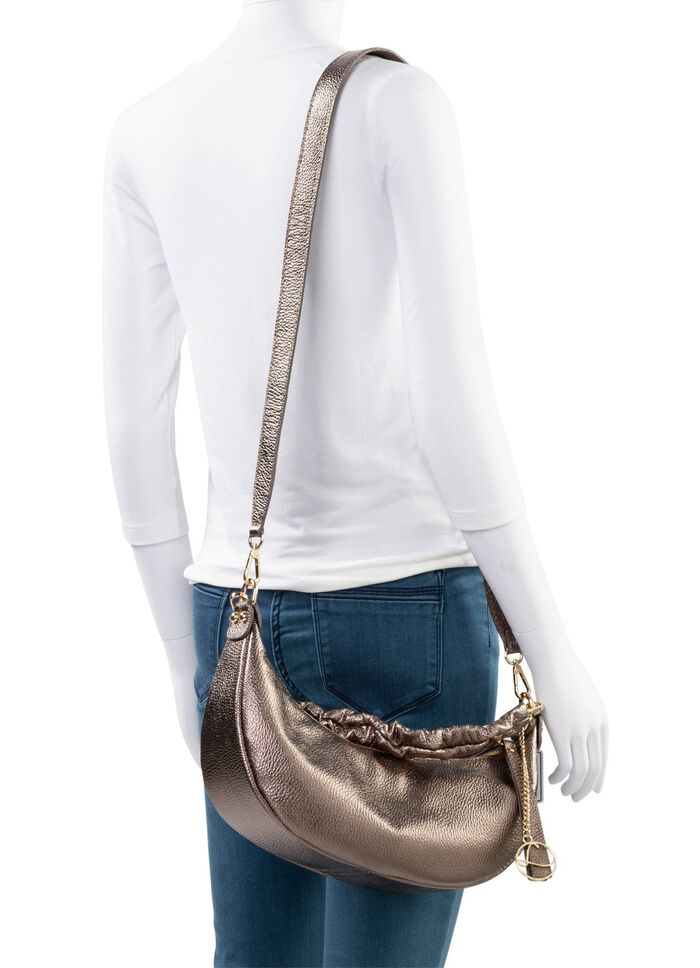 Laurina v&auml;ska i kornigt nappakalvskinn BRONS