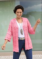 Kofta med m&ouml;nstermix i v&aring;gm&ouml;nster 