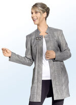 l&aring;ng kavaj med glenrutig design 