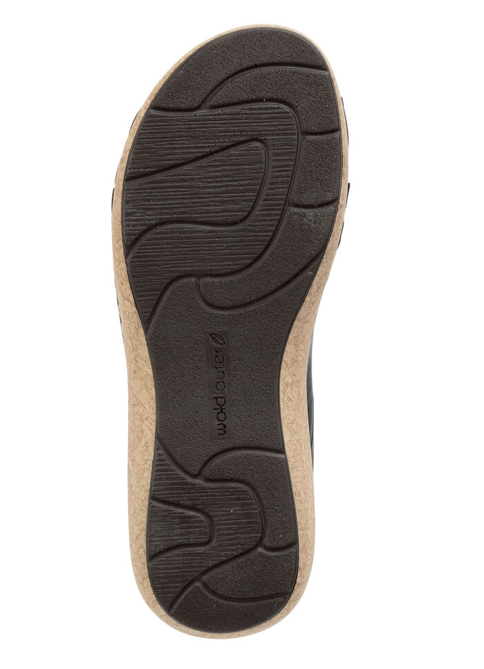 Ranger-sandal av läder SVART