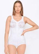 Susa byxkorsett med dragkedja fram VIT