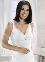 Tvåpack BH-toppar i spets 1X LAVENDEL, 1X VIT