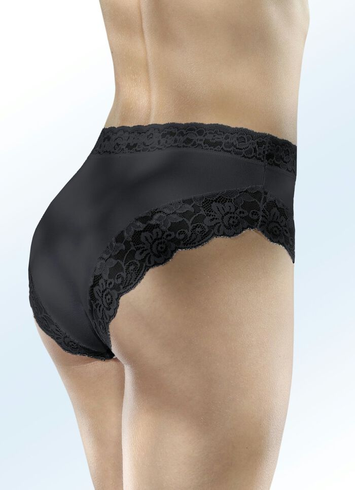 Trosor i trepack med elastisk spets 