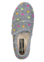 Laurina, klassiska damtofflor med kardborreknäppning GRÅ