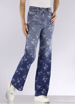 Jeans med en snygg f&auml;rggradering 