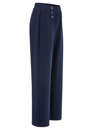 Byxor med dekorativa knappar 