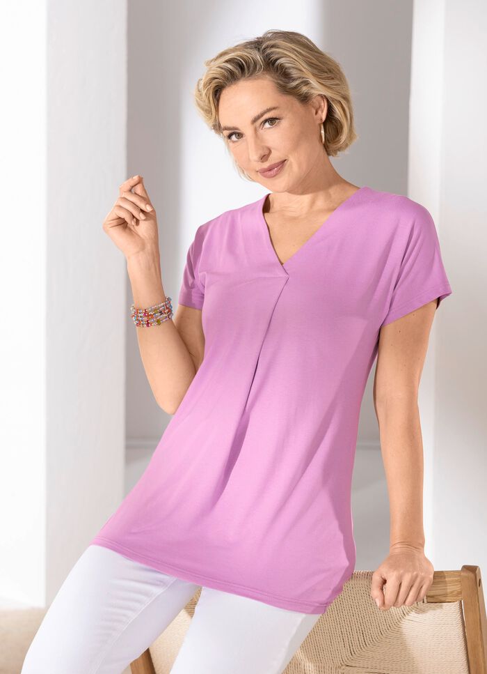 Skjorta med V-ringning 