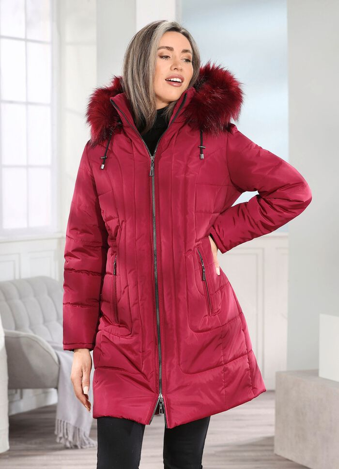 Kort kappa med 2-v&auml;gs dragkedja 